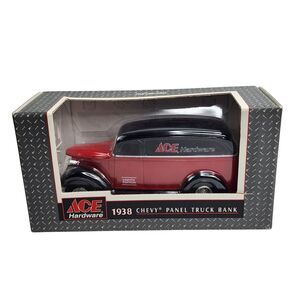 ERTL 1938 Chevy Panel Truck Bank Ace Hardware 1:25 Scale Die Cast Metal